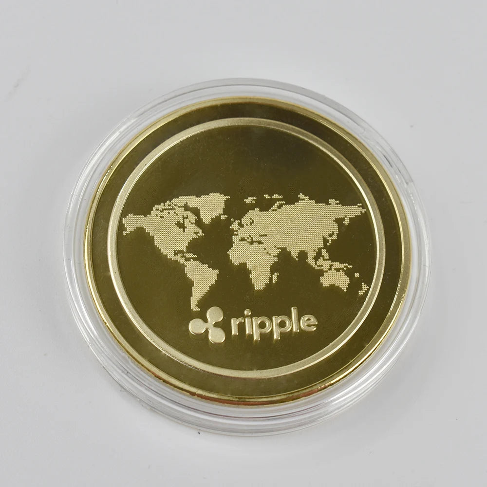 Gold & Silver Plated BTC/ETH/XRP/DOGE Collectible Coins
