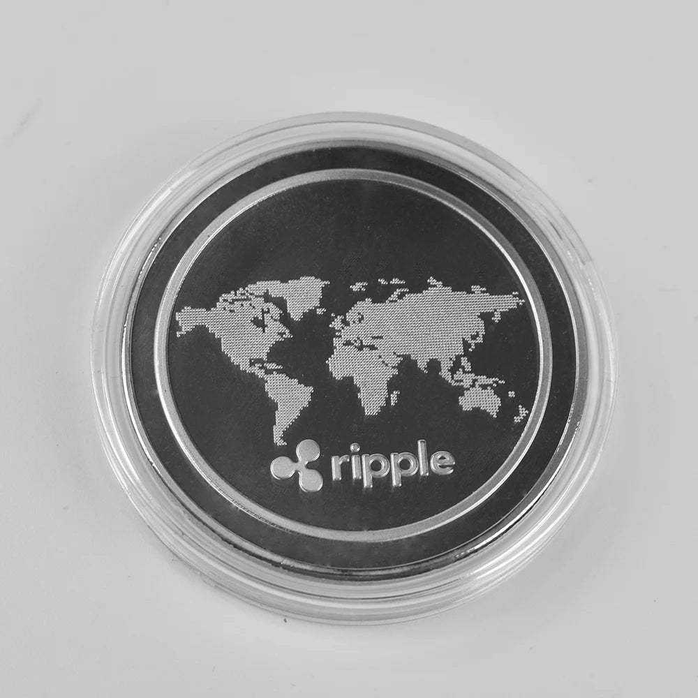 Gold & Silver Plated BTC/ETH/XRP/DOGE Collectible Coins