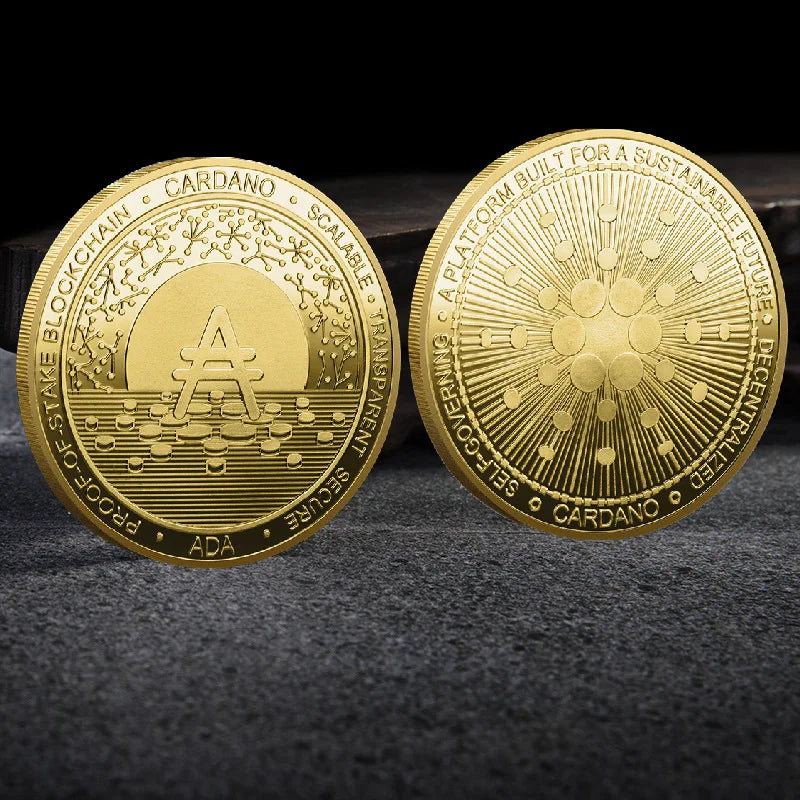 Gold Plated ADA Physical Coin For Cardano Lovers