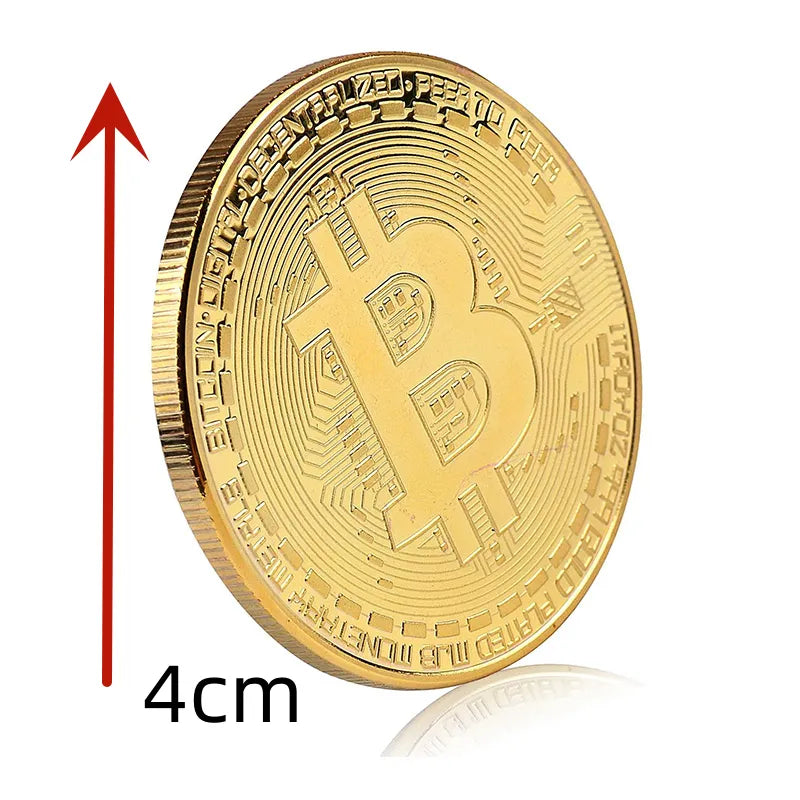 Bitcoin Physical Coins Collectible Art Collection (5pcs)
